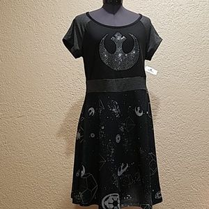 Star wars rebel rhinestone logo dress NEW